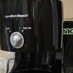 Hamilton Beach Black Snow Cone Maker